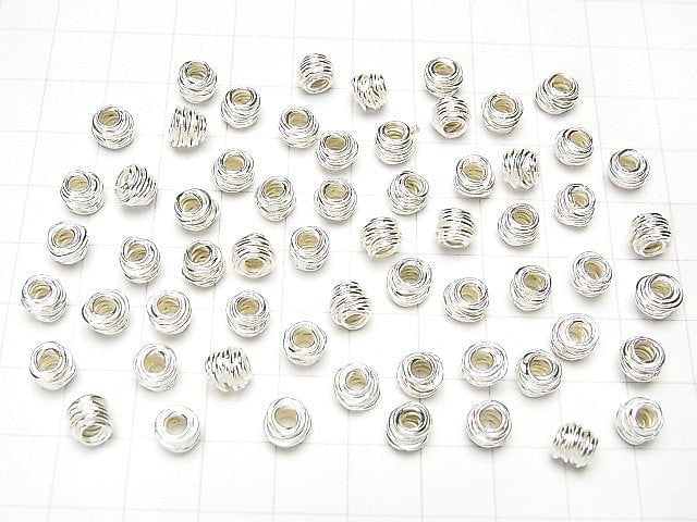 Karen Silver Rondelle 6mm, 7mm 2pcs