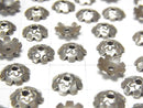 Karen Hill Tribe silver Bead cap 9 x 9 x 2.5 NO. 4 pcs $3.79!