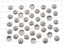 Karen Hill Tribe silver Bead cap 9 x 9 x 3 mm 2 pcs $2.79!
