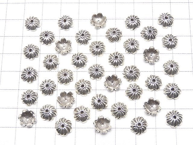 Karen Hill Tribe silver Bead cap 9 x 9 x 3 mm 2 pcs $2.79!