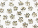 Karen Silver Rondelle Daisy 6x6mm 5pcs