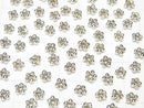 Karen Silver Rondelle Daisy 6x6mm 5pcs
