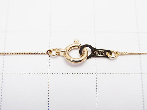 [K10 Yellow Gold] Box Chain 0.5mm [40cm][45cm] Necklace 1pc