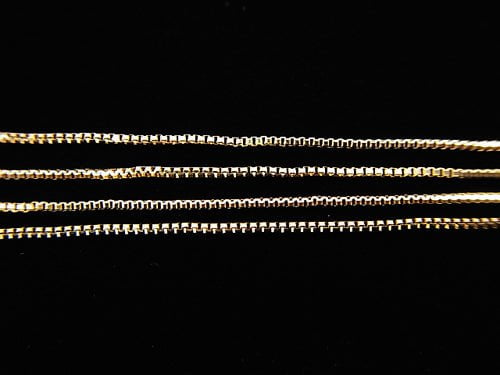 [K10 Yellow Gold] Box Chain 0.5mm [40cm][45cm] Necklace 1pc