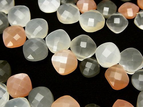 Diamond, Moonstone Gemstone Beads