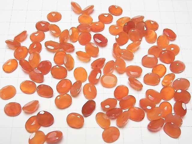 [Video] High Quality Carnelian AAA Loose stone Oval Faceted 10x8mm 4pcs