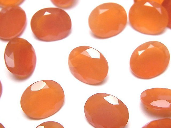 Carnelian, Oval, Undrilled Gemstone Beads