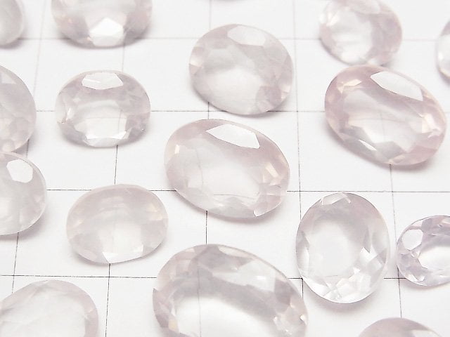 [Video] High Quality Madagascar Rose Quartz AAA Oval Faceted Undrilled 10pcs