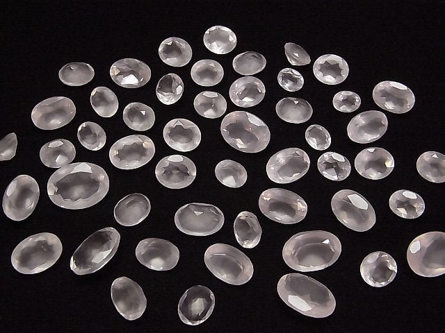 [Video] High Quality Madagascar Rose Quartz AAA Oval Faceted Undrilled 10pcs