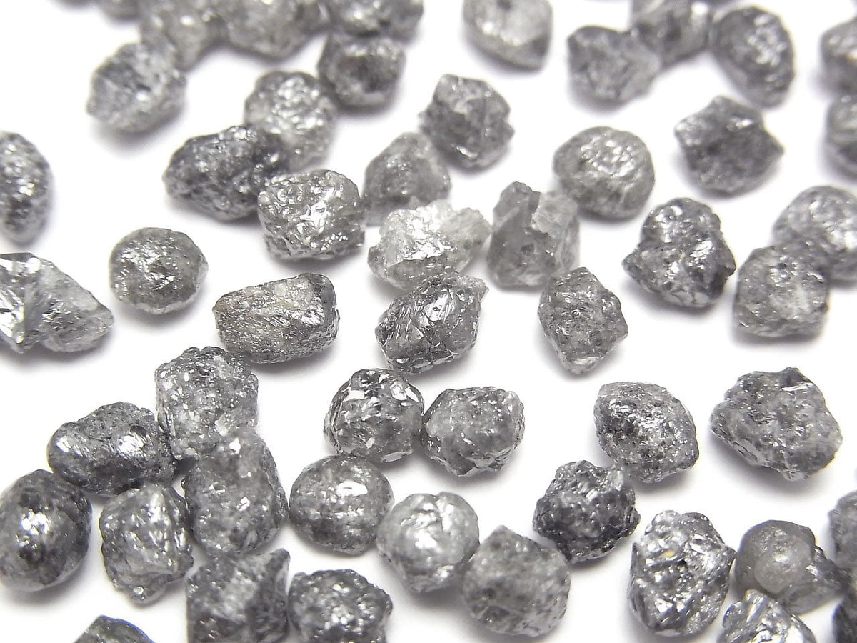 Grey Diamond Loose stone Rough Nugget 5pcs