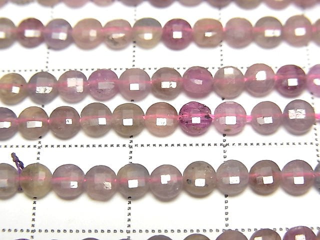 [Video]High Quality! Multicolor Sapphire AA Faceted Coin 4x4x2mm 1strand beads (aprx.15inch/37cm)