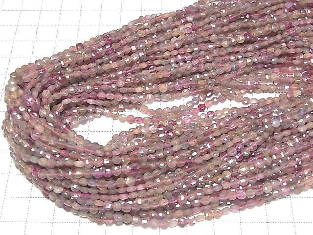 [Video]High Quality! Multicolor Sapphire AA Faceted Coin 4x4x2mm 1strand beads (aprx.15inch/37cm)