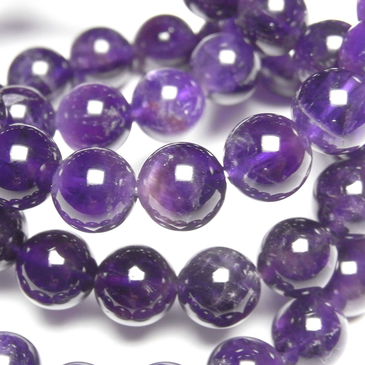 Amethyst AA Rund 10mm Armband