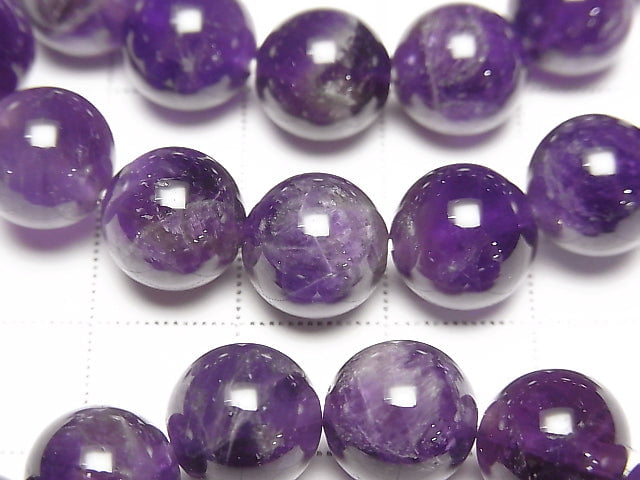 [Video]Amethyst AA Round 10mm Bracelet