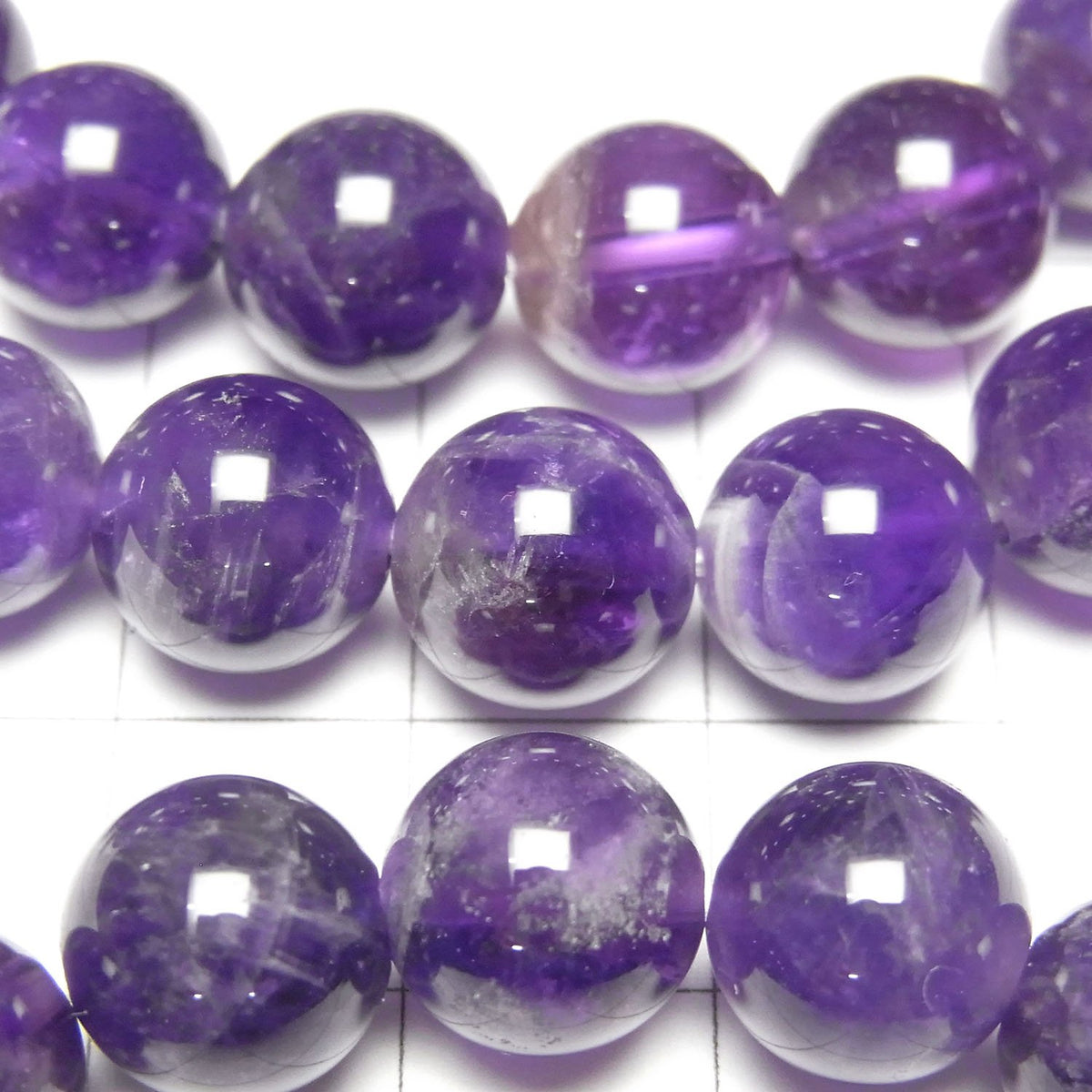 Amethyst AA Rund 10mm Armband