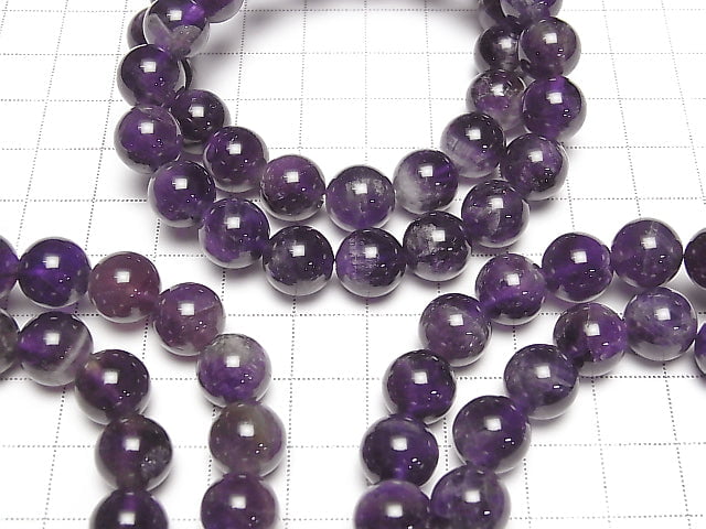 [Video]Amethyst AA Round 10mm Bracelet