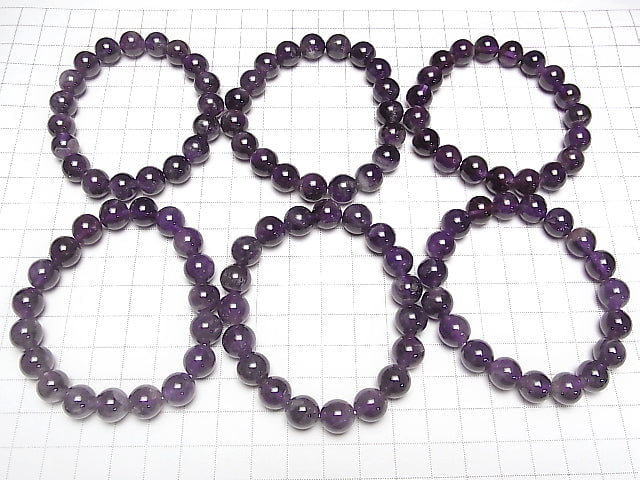 [Video]Amethyst AA Round 10mm Bracelet