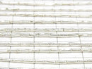 Karen Silver Patterned Tube 3x1.5x1.5mm half or 1strand beads (aprx.26inch/66cm)