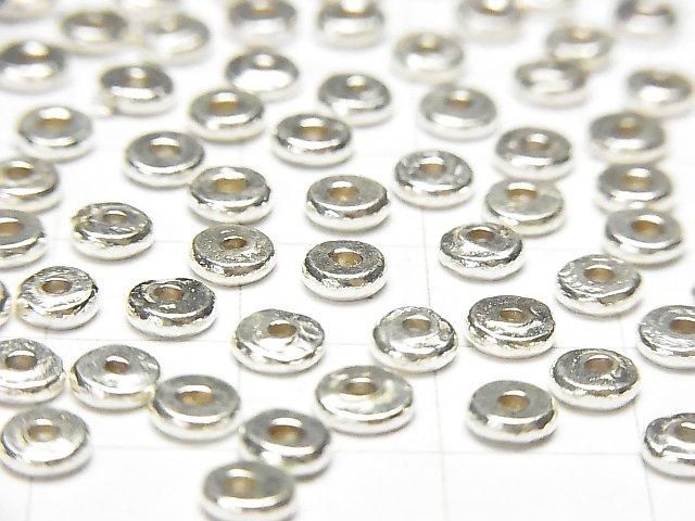 Karen Silver Rondelle (Discs) 5x5x1mm 10pcs