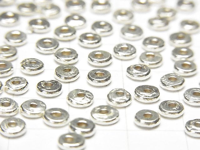 Karen Silver Roundel (Disc) 4x4x1mm 10pcs $5.79!