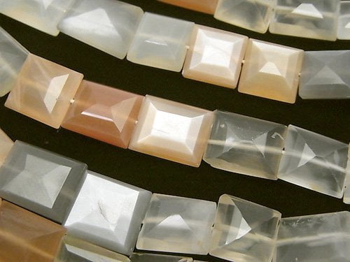 Moonstone, Rectangle Gemstone Beads