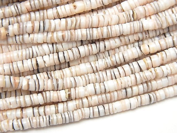 Pink Shell Rondelle (Heishi) 3mm Mix 1strand beads (aprx.23inch / 58cm)