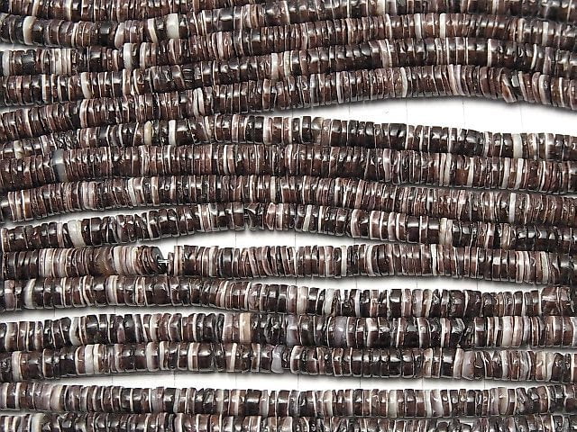 紫羅蘭色貝殼圓盤珠 5x5x1mm 1串 (約23英吋/58公分)