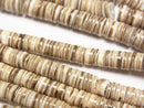Volute Shell Rondelle (Heishi)5x5x1.5mm half or 1strand beads (aprx.23inch/58cm)