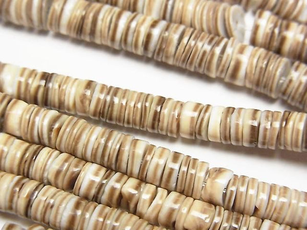 Volute Shell Rondelle (Heishi)5x5x1.5mm half or 1strand beads (aprx.23inch/58cm)