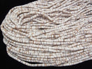 Cornus Shell Rondelle (Heishi)5x5x2mm half or 1strand beads (aprx.23inch/58cm)