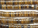 Pen Shell Tube (Heishi) 5mm Brown 1strand beads (aprx.24inch / 60cm)