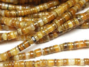 Gold-lip Shell (Silver-lip Oyster) Rondelle (Heishi) 5x5mm 1strand beads (aprx.24inch/60cm)