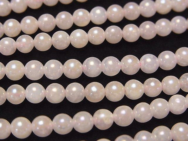 [Video] Flash, Rose Quartz Round 4mm 1strand beads (approx. 15 inches/38 cm)