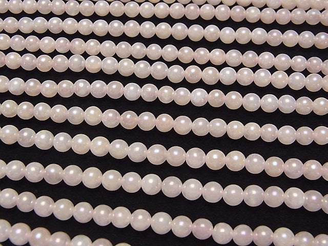 [Video] 1strand $6.79! Flash, Rose Quartz Round 4mm 1strand beads (aprx.15inch / 38cm)