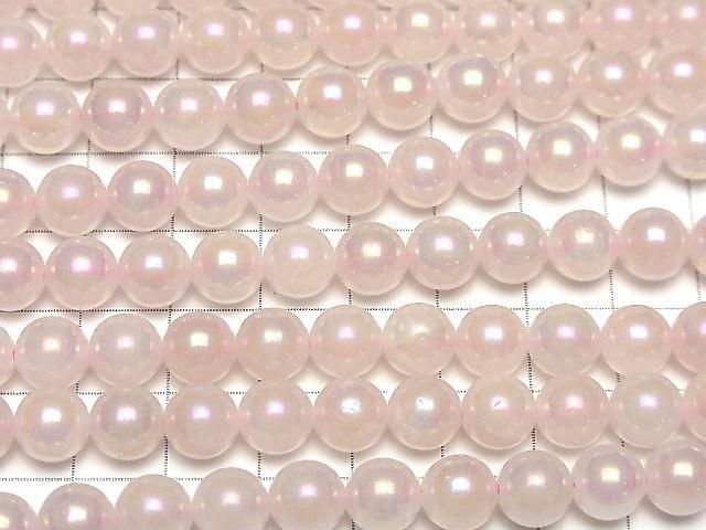 Flash, Rose Quartz Round 8mm 1strand beads (aprx.15inch/36cm)