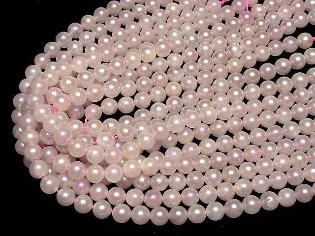 Flash, Rose Quartz Round 8mm 1strand beads (aprx.15inch/36cm)