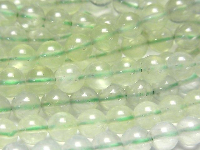 [Video] Prehnite AAA Round 6mm 1-strand beads (approx. 15 inches/36 cm)