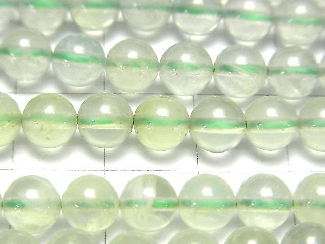 [Video]Prehnite AAA Round 6mm 1strand beads (aprx.15inch/37cm)