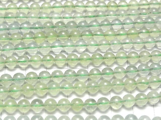 [Video] Prehnite AAA Round 6mm 1-strand beads (approx. 15 inches/36 cm)