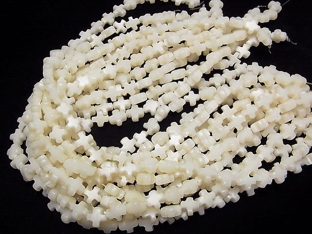 Palm Tree Cross 10mm 1strand beads (aprx.15inch/36cm)