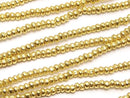 Karen Silver Rondelle 1.5x1.5x1mm 18KGP 1/8 or 1 strand beads (approx. 26 inches/64 cm)
