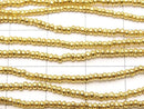 Karen Silver Rondelle 1.5x1.5x1mm 18KGP 1/8 or 1 strand beads (approx. 26 inches/64 cm)