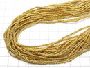 Karen Silver Rondelle 1.5x1.5x1mm 18KGP 1/8 or 1 strand beads (approx. 26 inches/64 cm)