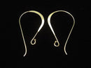 Silver925  Earwire 34x17mm 18KGP 1pair