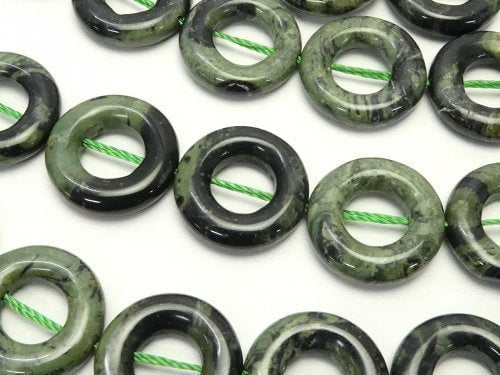 Coin, Jasper Gemstone Beads