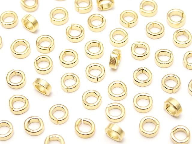 Karen Silver Rondelle 3x3x1mm 18KGP 10pcs