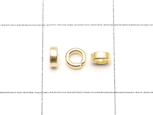 Karen Silver Rondelle 3x3x1mm 18KGP 10pcs