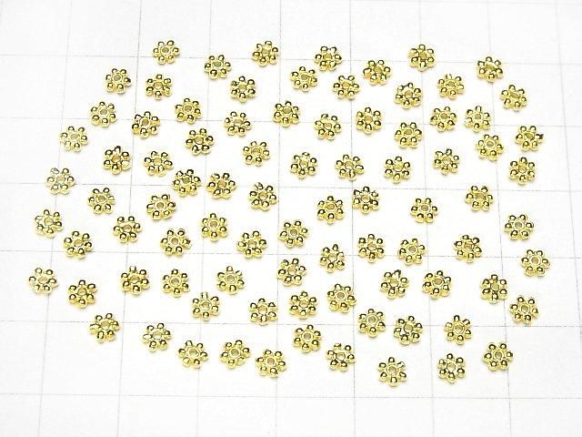 Silver925 Rondelle Daisy 4x4x1mm 18KGP 5pcs