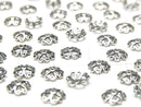 Silver925 Bead cap 6 x 6 x 2 mm Oxidized Finish 10 pcs