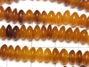 Buffalo Horn Rondelle 6x6x3mm Brown-Yellow half or 1strand beads (aprx.15inch/38cm)